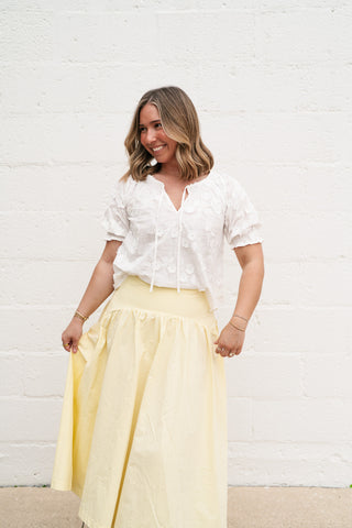 Flora May Embroidered Top