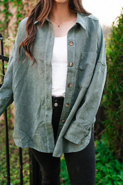 Spruce Corduroy Oversized Shacket