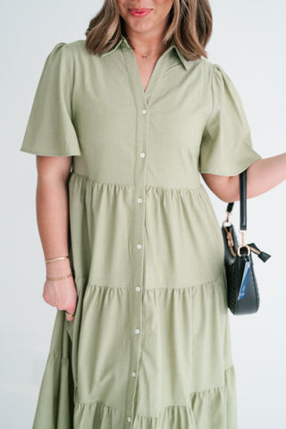 Eloise Standard Tiered Midi Dress