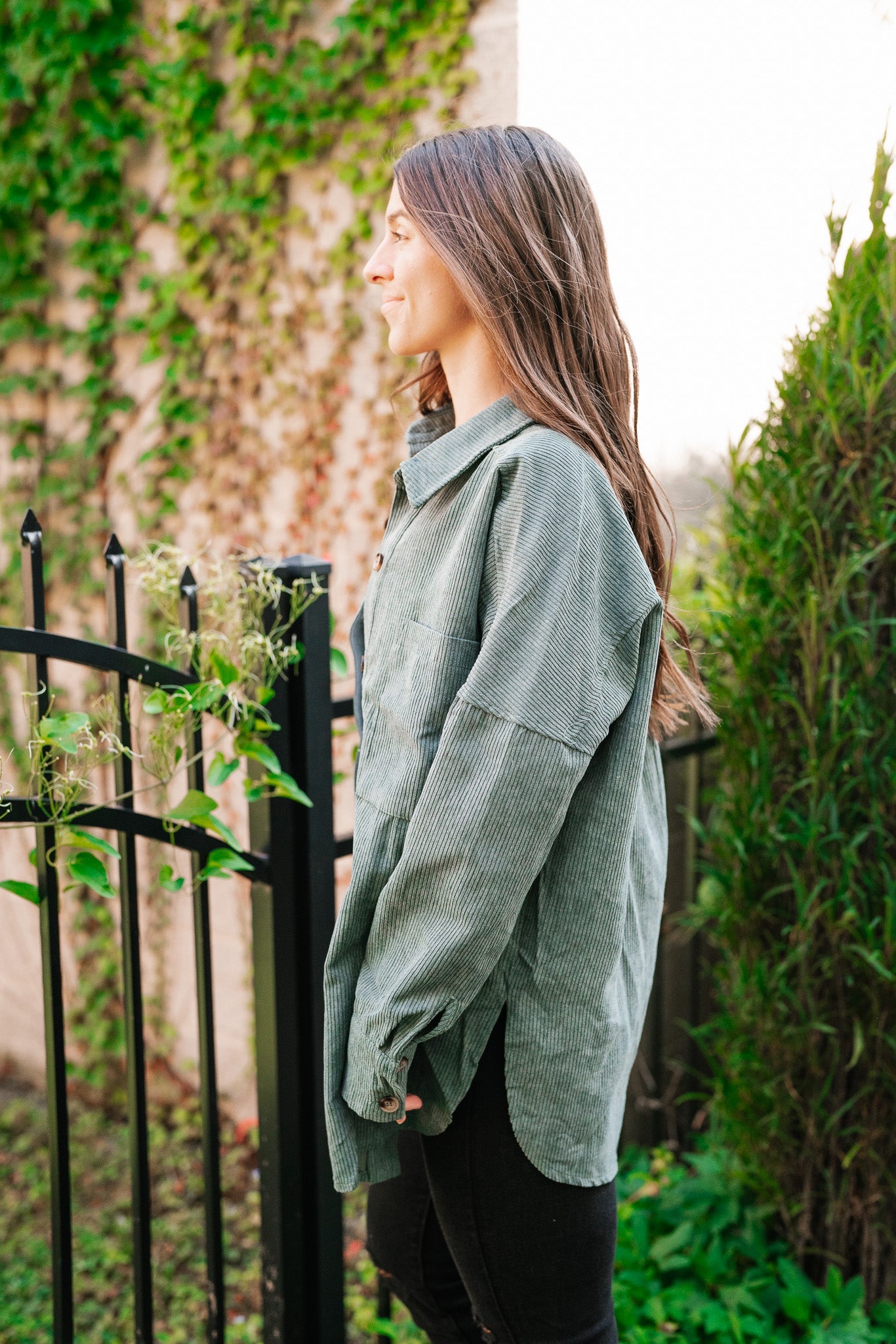 Spruce Corduroy Oversized Shacket
