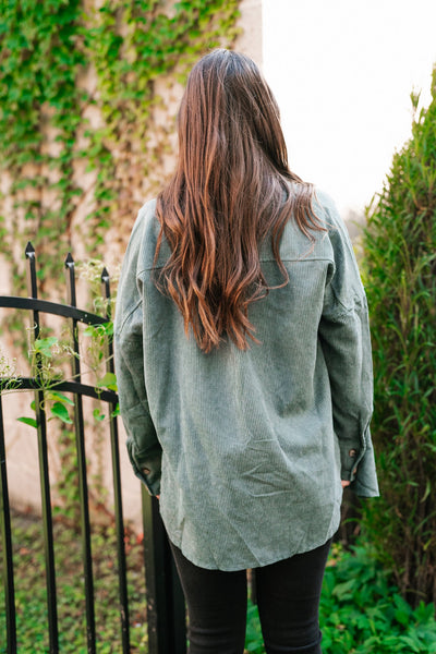Spruce Corduroy Oversized Shacket