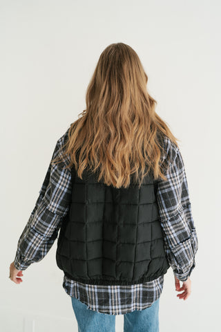 Midnight Quilted Puffer Vest