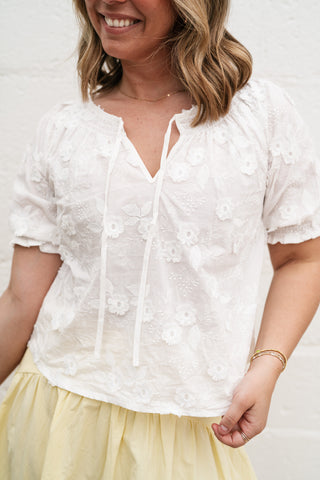 Flora May Embroidered Top