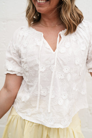 Flora May Embroidered Top