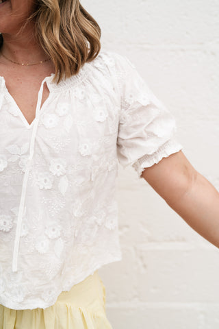 Flora May Embroidered Top