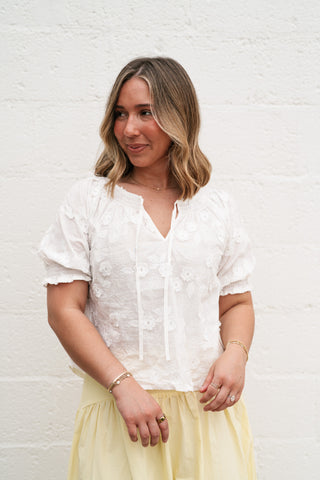 Flora May Embroidered Top