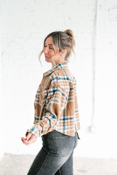 Backroads Bonfire Plaid Shacket