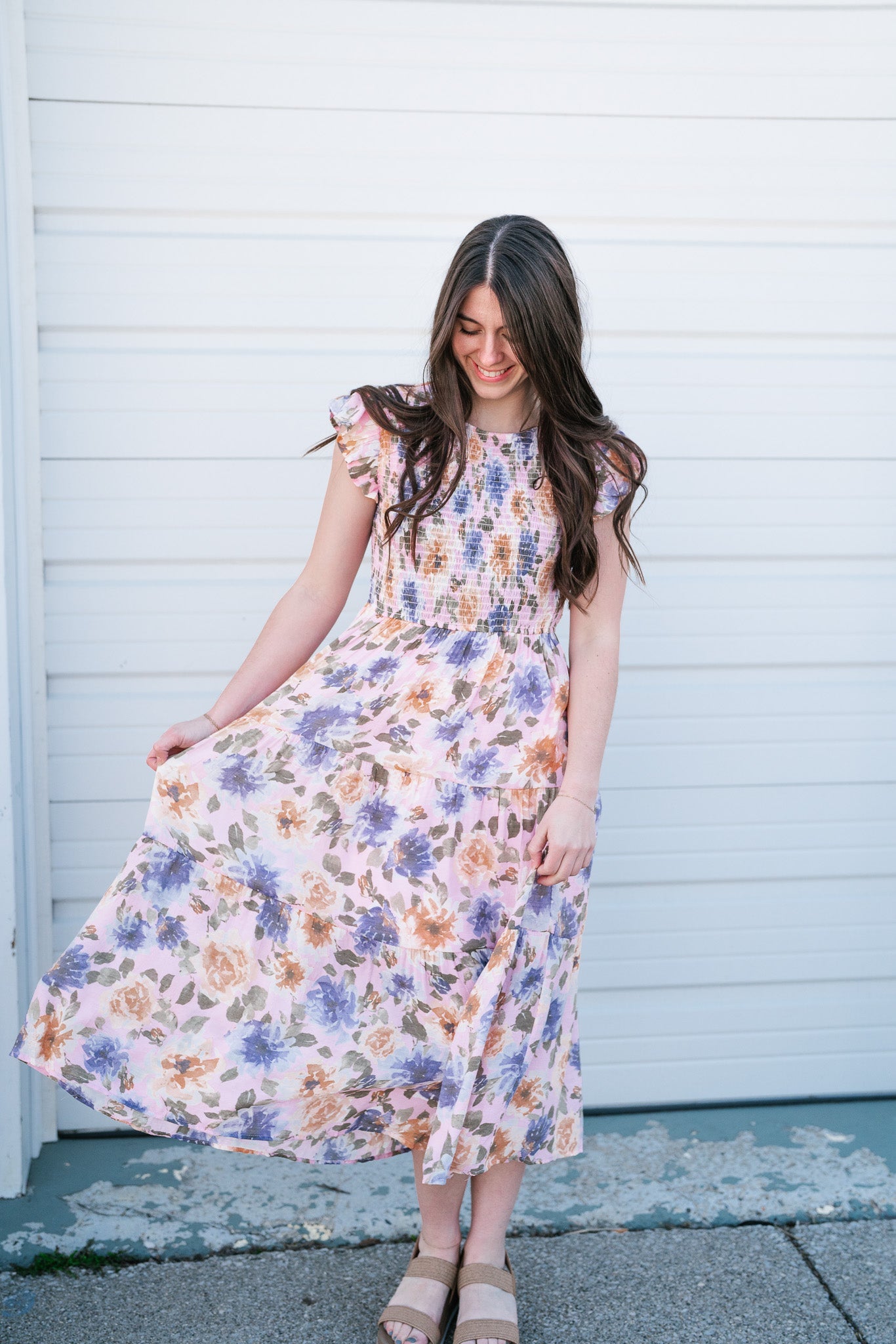 Garden Party Floral Smocked Dress