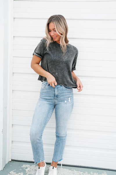 Everyday Basic Tee - Ash Black