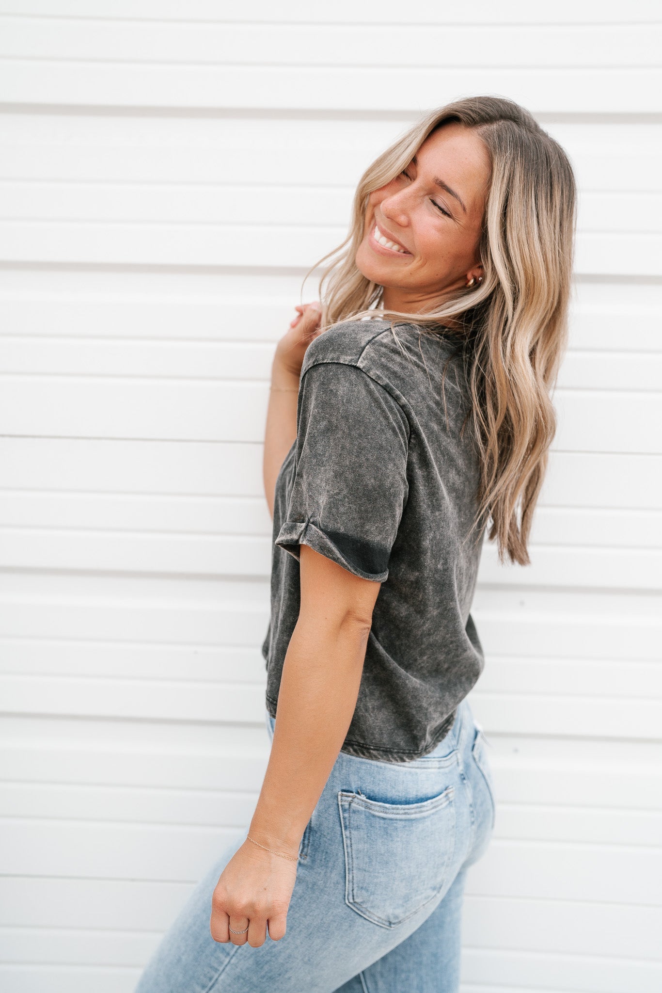 Everyday Basic Tee - Ash Black