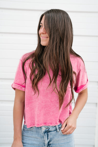 Everyday Basic Tee - Ash Pink