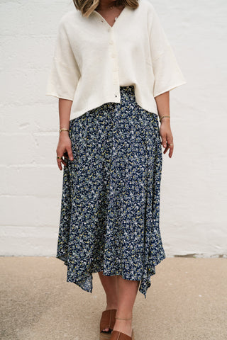 Serenity Floral Midi Skirt