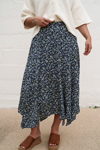 Serenity Floral Midi Skirt