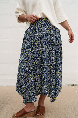Serenity Floral Midi Skirt