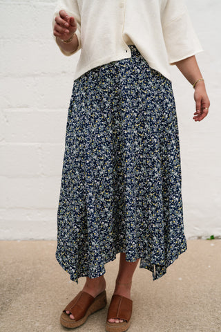 Serenity Floral Midi Skirt
