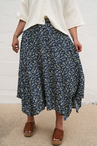 Serenity Floral Midi Skirt