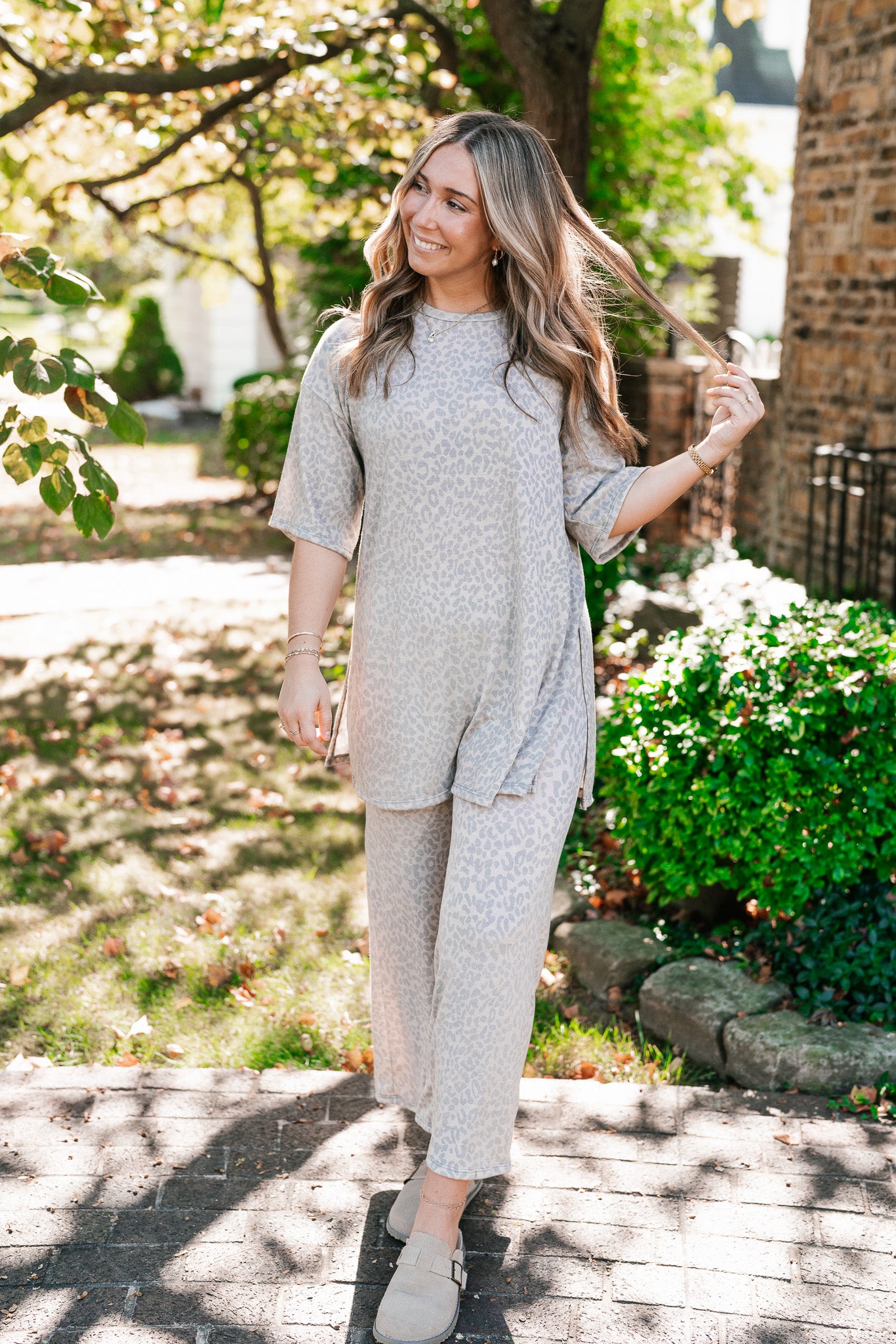 Wild Comfort Leopard Print Set - Top