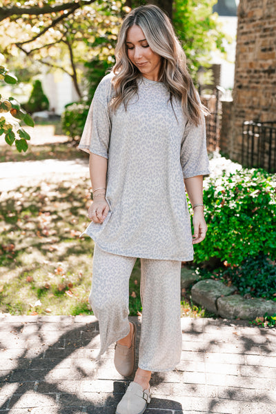Wild Comfort Leopard Print Set - Top