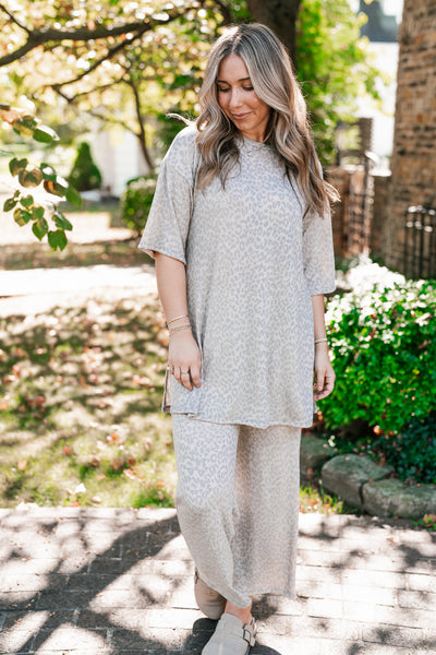 Wild Comfort Leopard Print Set - Top