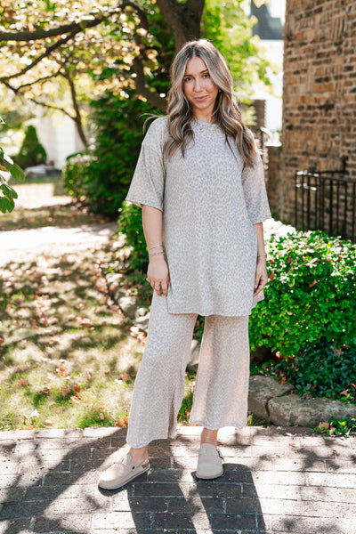 Wild Comfort Leopard Print Set - Top