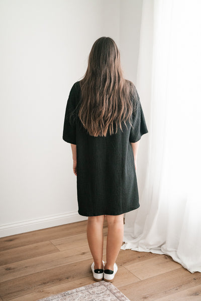 Always On The Go Textured Dress