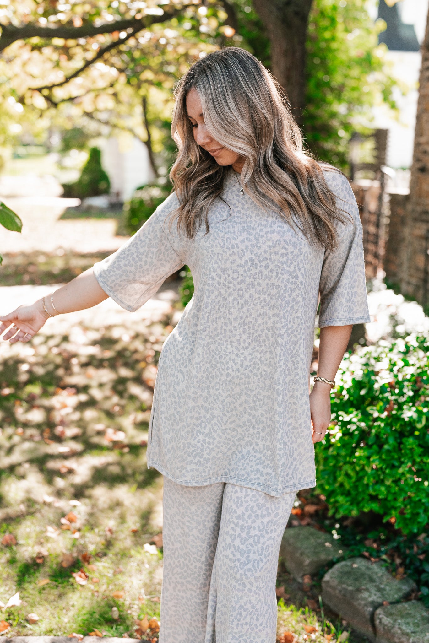 Wild Comfort Leopard Print Set - Top
