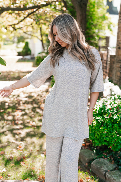 Wild Comfort Leopard Print Set - Top