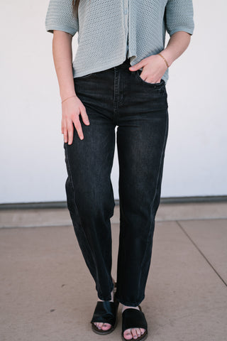 Vervet Oaklee High Rise Barrel Jean
