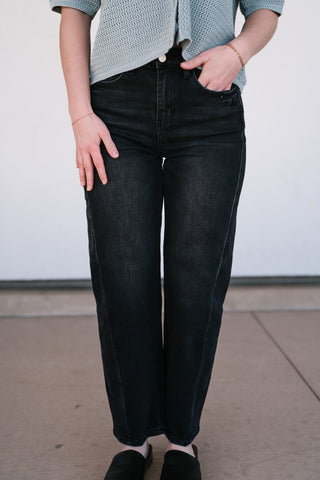 Vervet Oaklee High Rise Barrel Jean