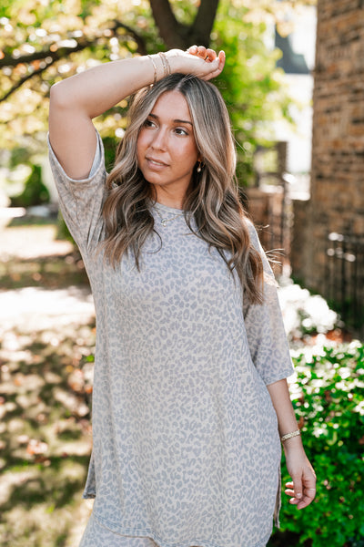 Wild Comfort Leopard Print Set - Top