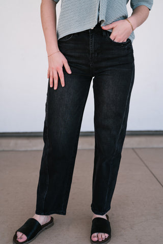 Vervet Oaklee High Rise Barrel Jean