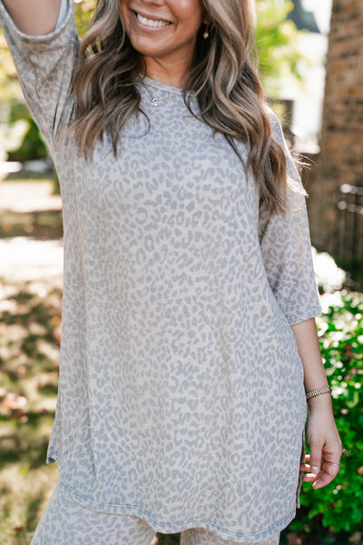 Wild Comfort Leopard Print Set - Top