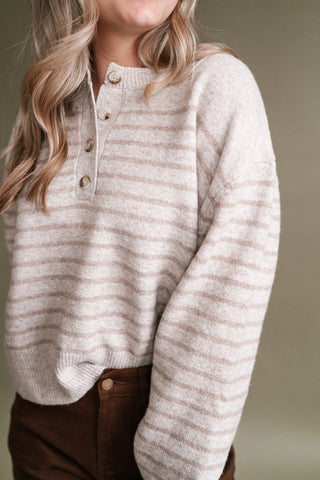Next Chapter Striped Long Sleeve Sweater