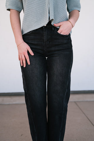 Vervet Oaklee High Rise Barrel Jean