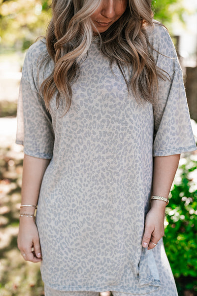 Wild Comfort Leopard Print Set - Top