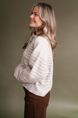 Next Chapter Striped Long Sleeve Sweater