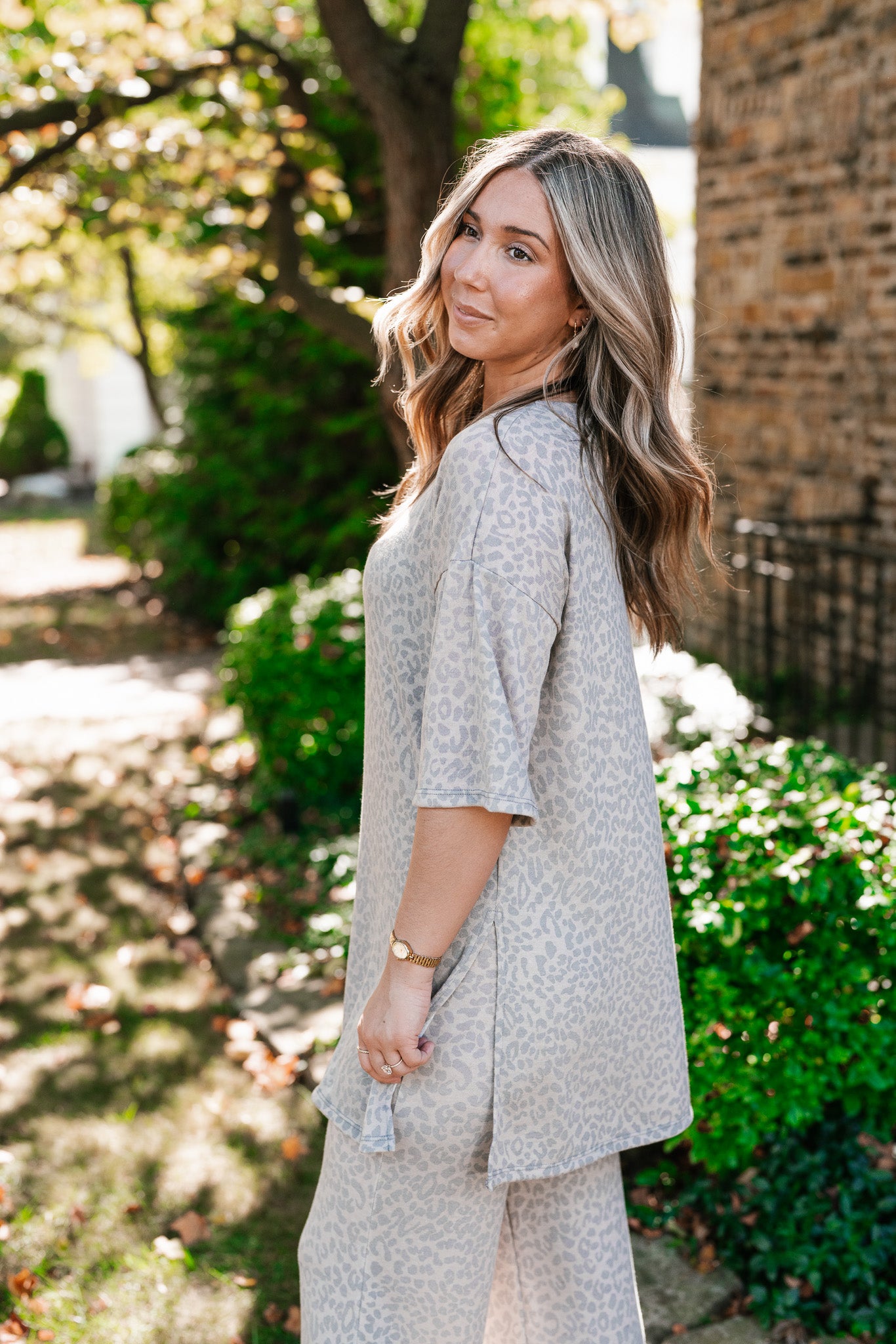 Wild Comfort Leopard Print Set - Top