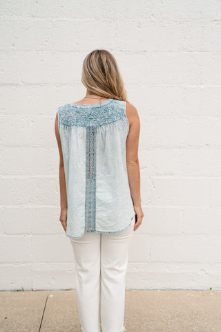 Soft Tide Button Tank