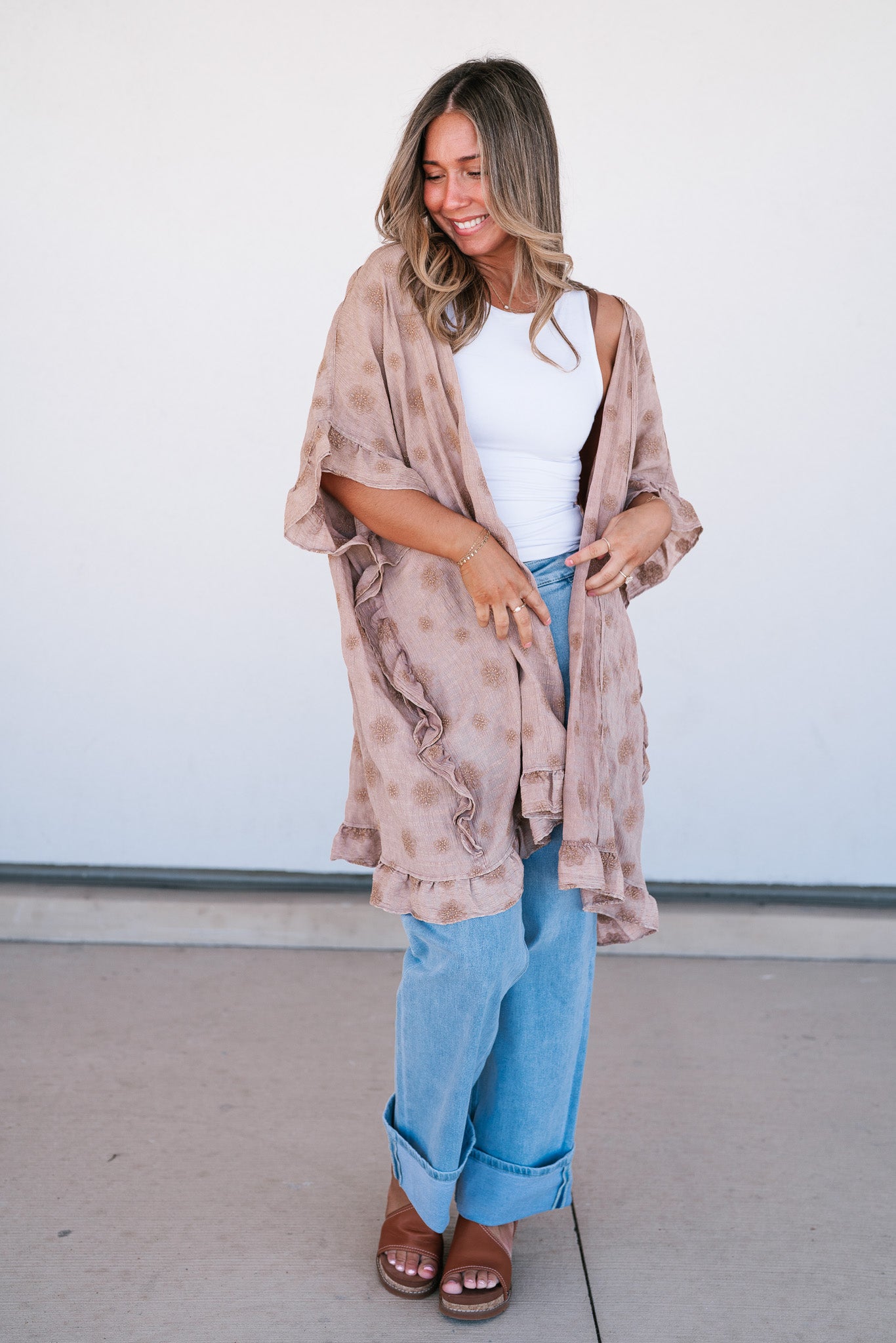 Enchanted Daisy Ruffle Kimono