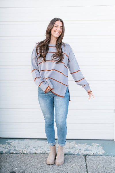 Autumn Blue Skies Sweater