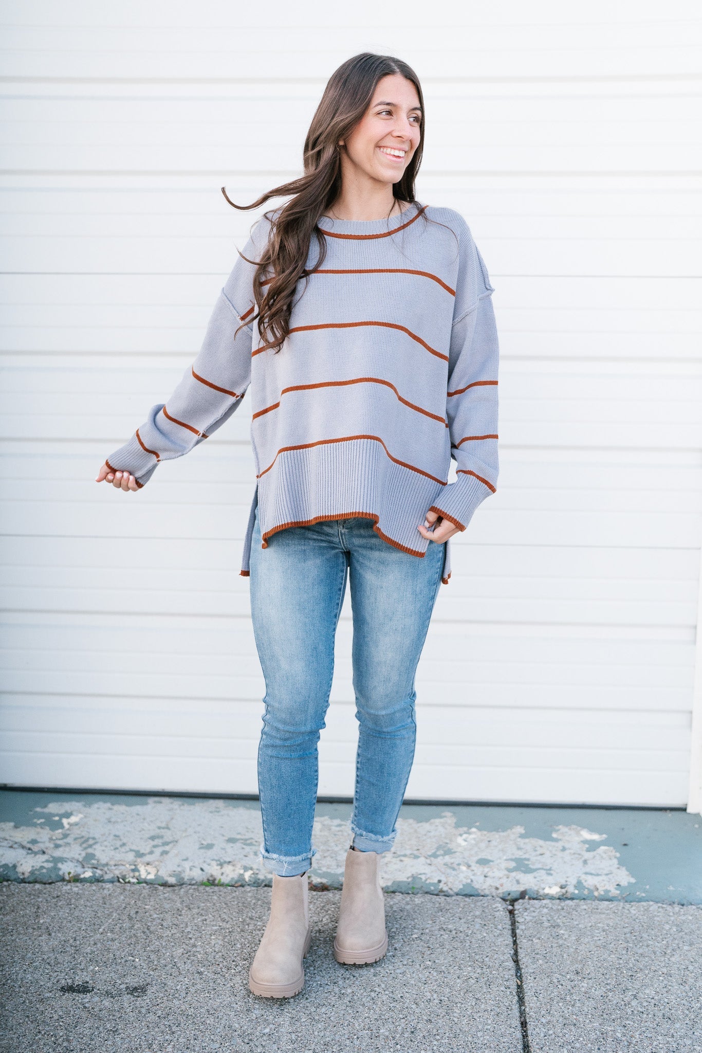 Autumn Blue Skies Sweater