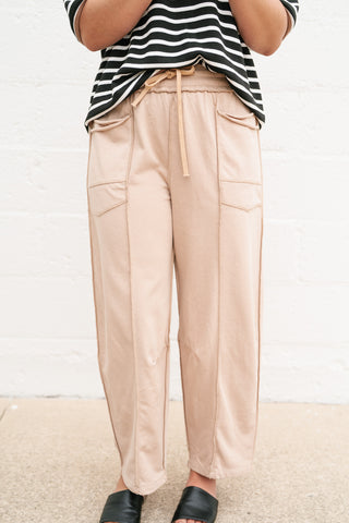 Daily Styled Barrel Leg Pant - Mocha