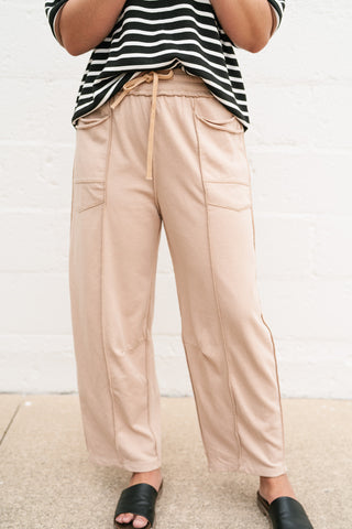 Daily Styled Barrel Leg Pant - Mocha