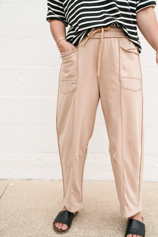 Daily Styled Barrel Leg Pant - Mocha