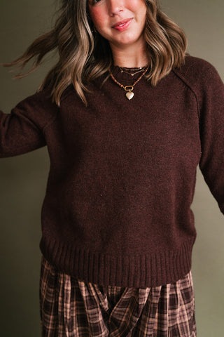 Chestnut Grove Long Sleeve Knit Sweater