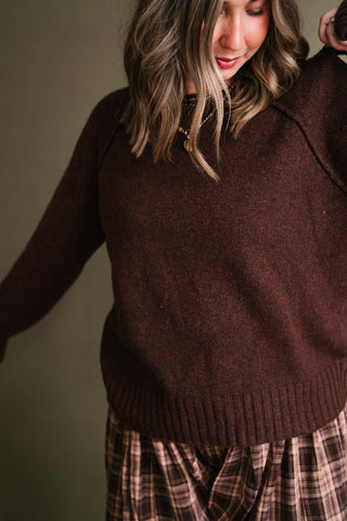 Chestnut Grove Long Sleeve Knit Sweater