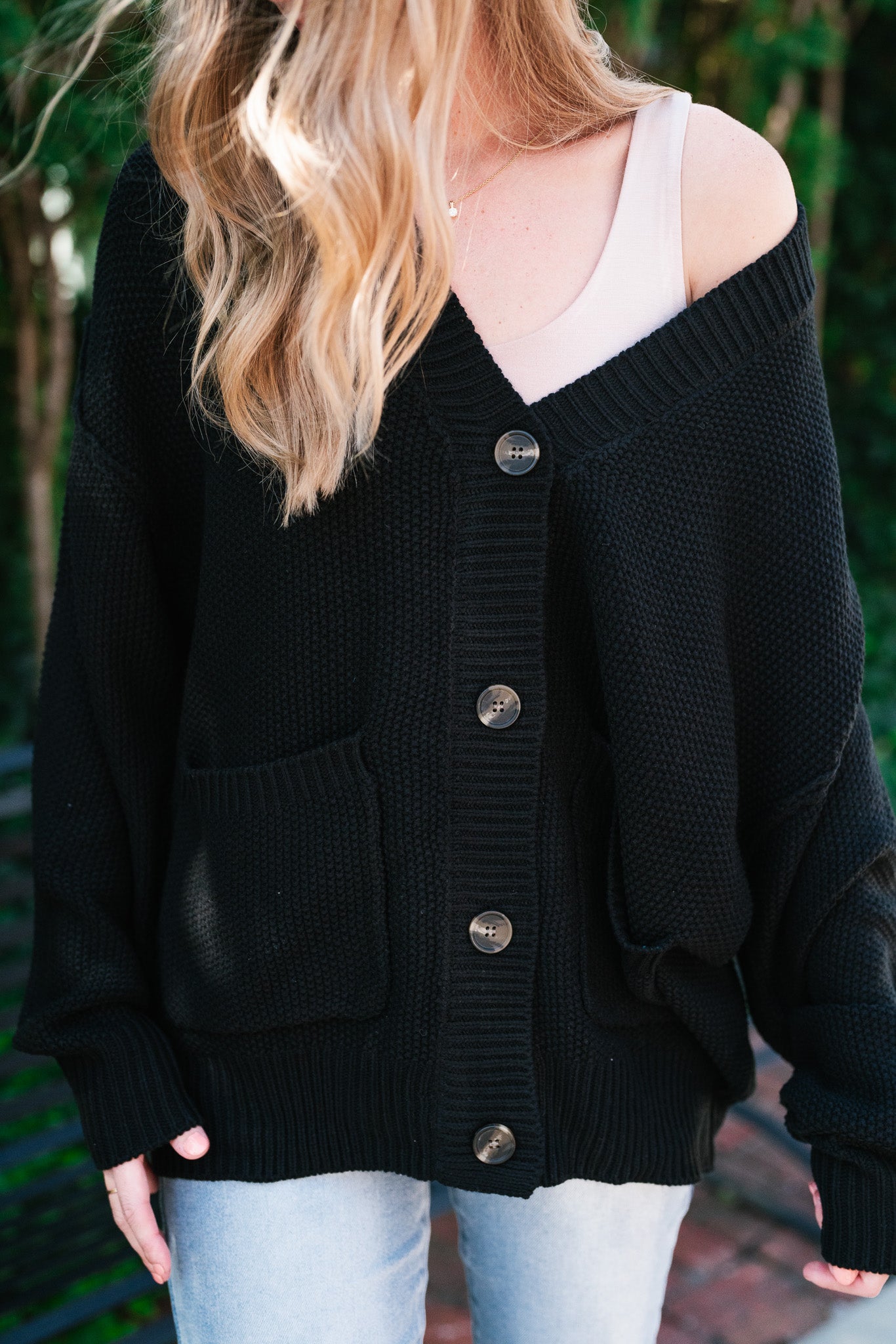 Wish You Well Comfy Cardigan - Black