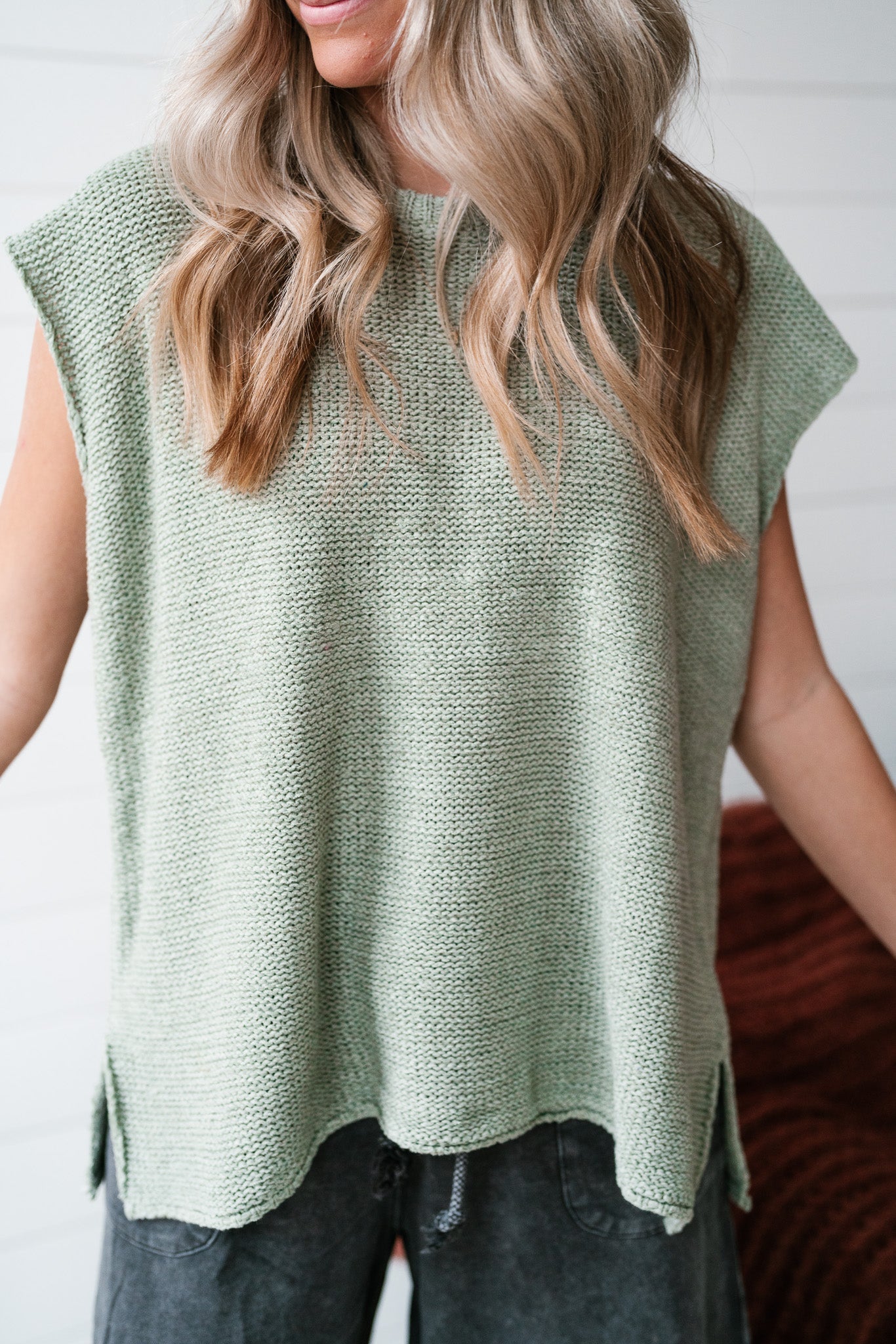 She's A Staple Sweater - Sage