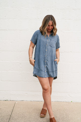 Core Classic Denim Mini Dress