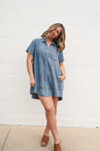 Core Classic Denim Mini Dress
